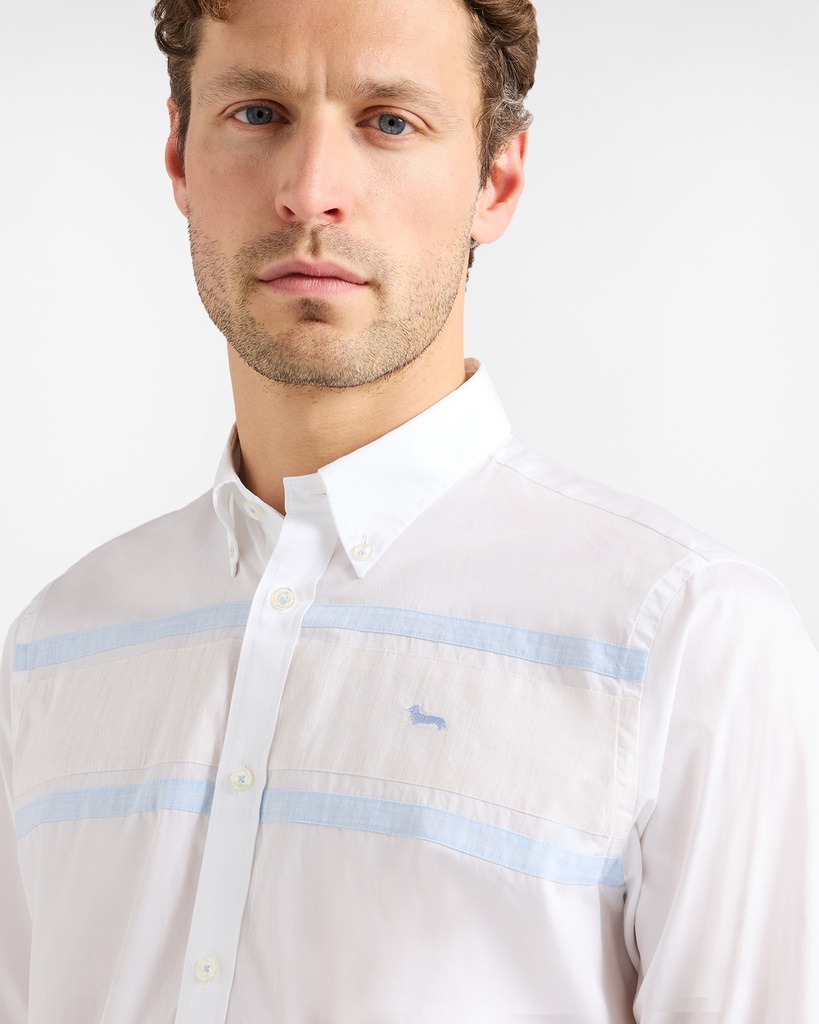 HARMONT&BLAINE Chest Band Shirt Male