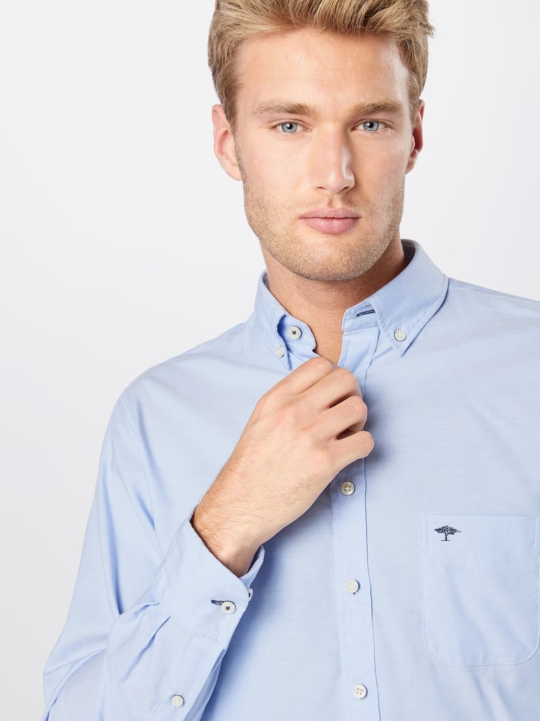 FYNCH HATTON Poplin Check  Shirt Male