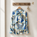 SUMMER MAN Arm Patterned Blousse Female