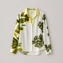 SUMMER MAN Arm Patterned Blousse Female