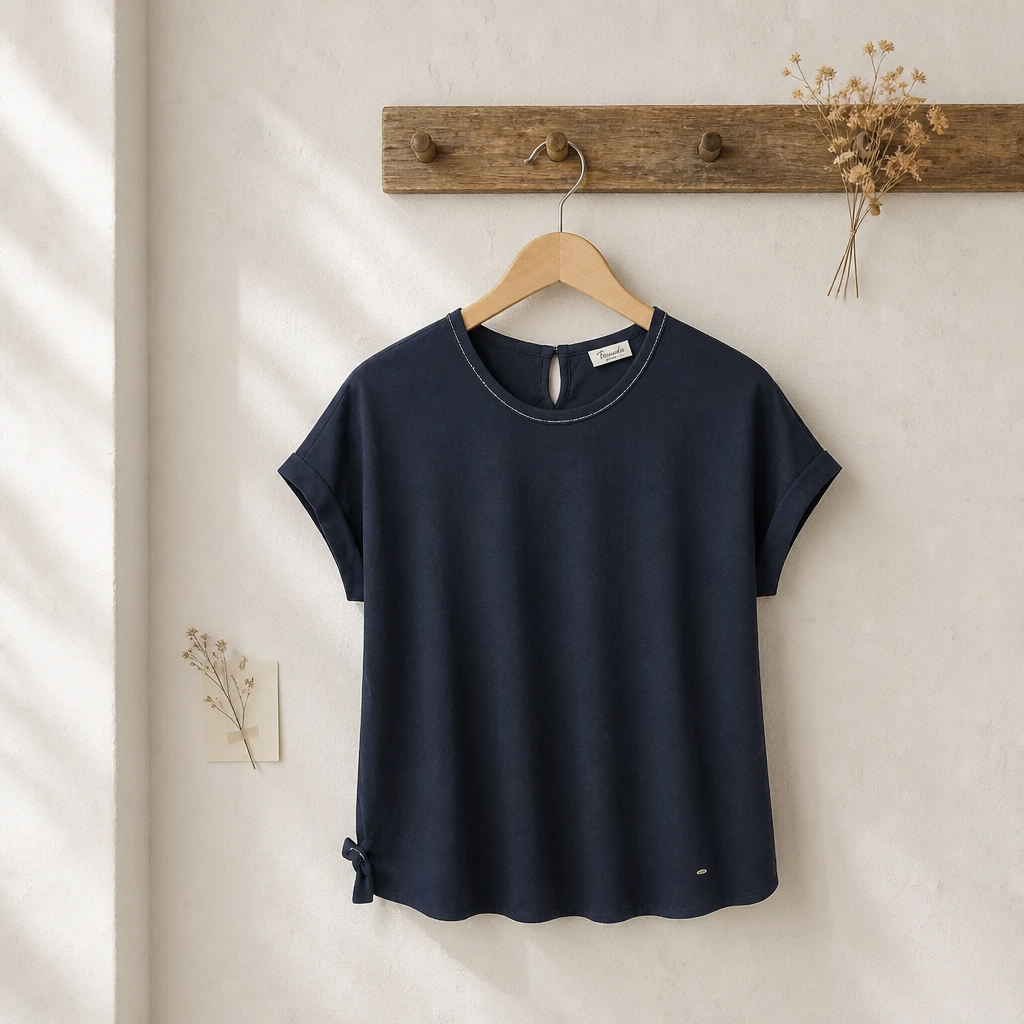BARBRA Strass Neck Blouse Female