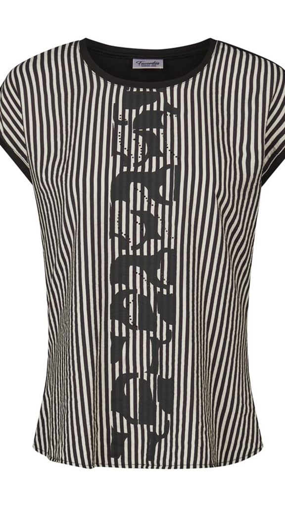BARBRA Black NeckT-shirt Female