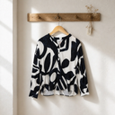 SUMMER MAN Arm Patterned Blousse Female