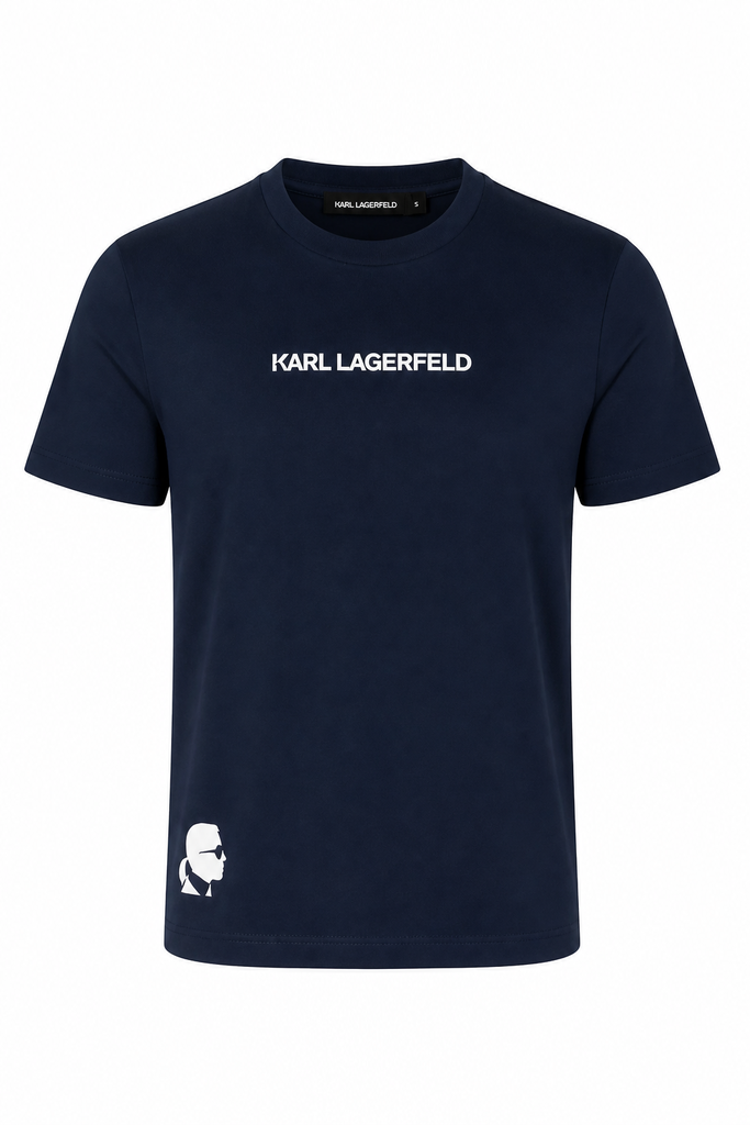 Karl Lagerfeld Round T-shirt Male NAVY