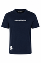 Karl Lagerfeld Round T-shirt Male NAVY