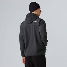 The North Face Glacier Heavyweight Full Zip Men Hiking Fleece Asphalt Grey