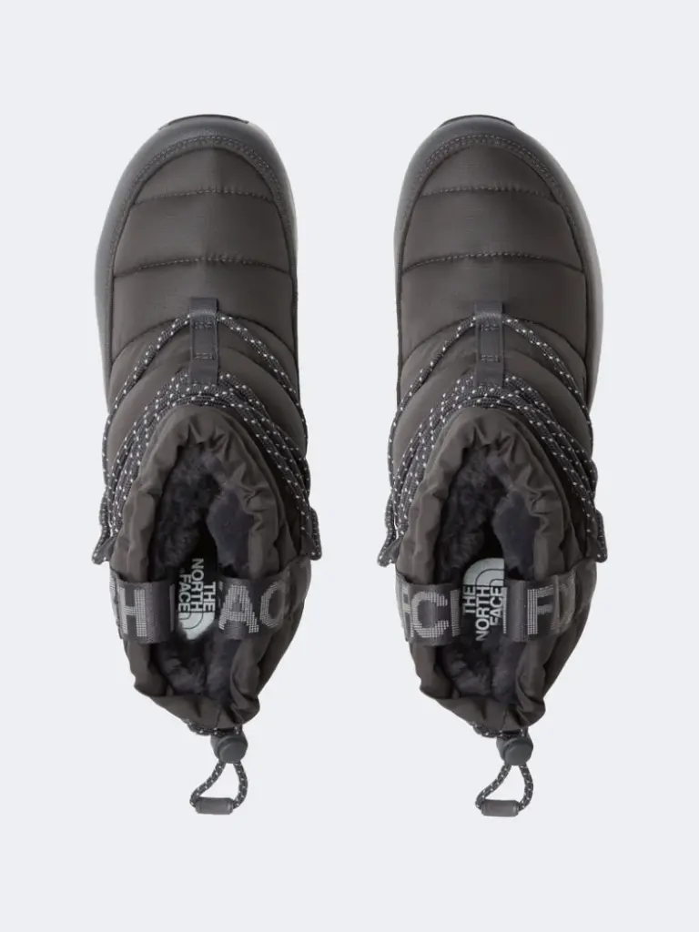 The North Face Thermoball Lace Up Waterproof Women Lifestyle After Ski Boot Antracite Grey/White