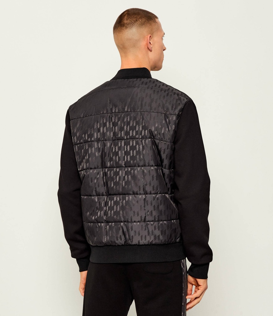 Karl Lagerfeld Mid puffer Mid Cotton Jacket Male BLACK