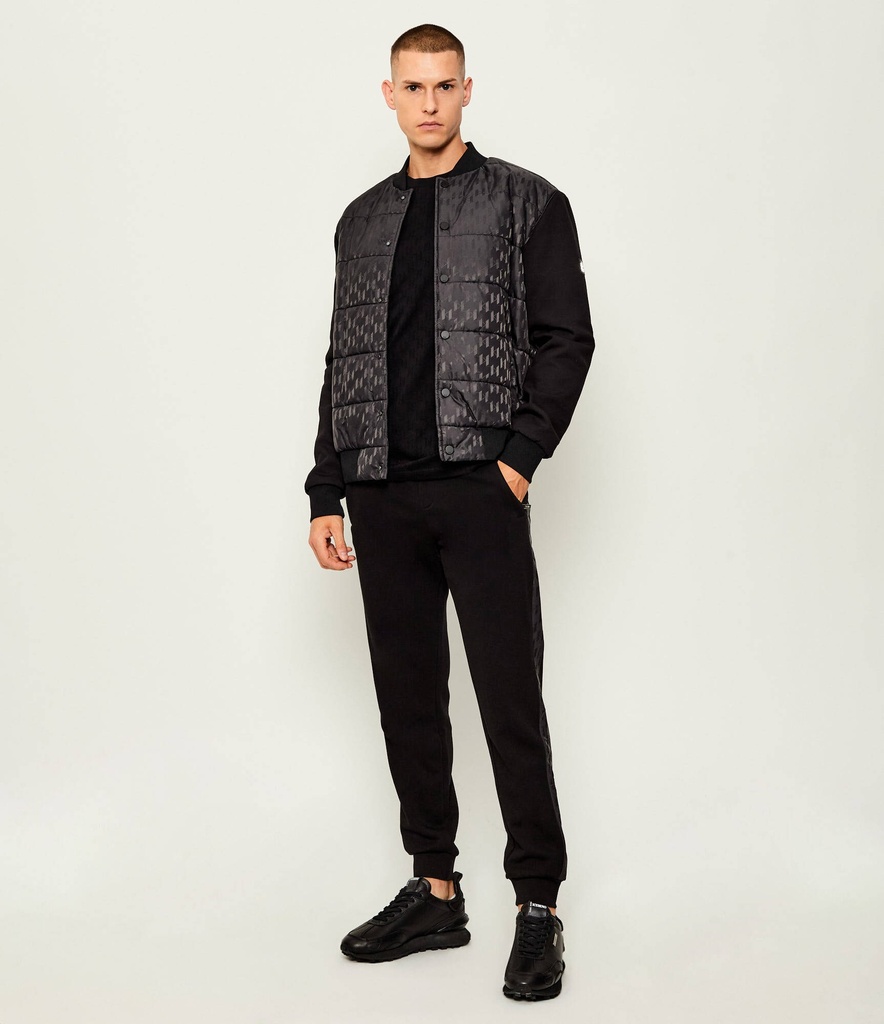 Karl Lagerfeld Mid puffer Mid Cotton Jacket Male BLACK