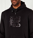 Karl Lagerfeld Cotton Hoodie Male BLACK