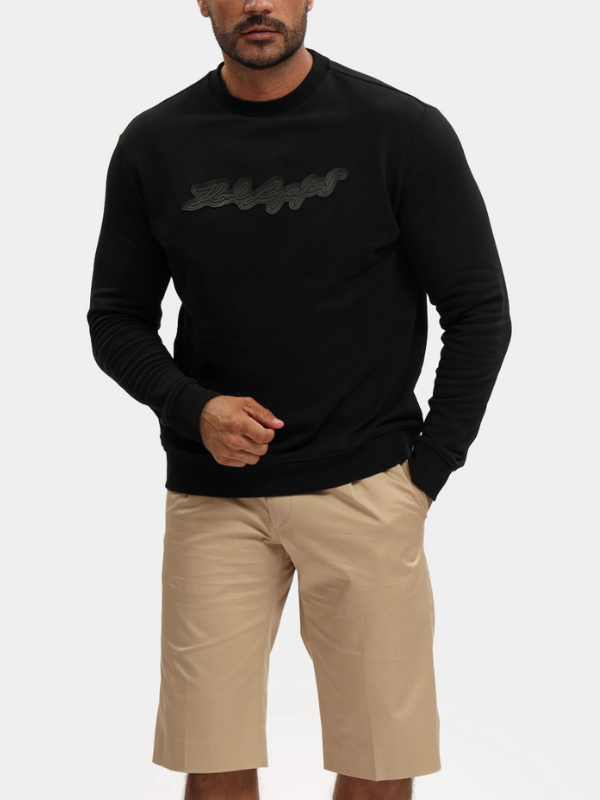 Karl Lagerfeld Cotton Sweat shirt Male BLACK
