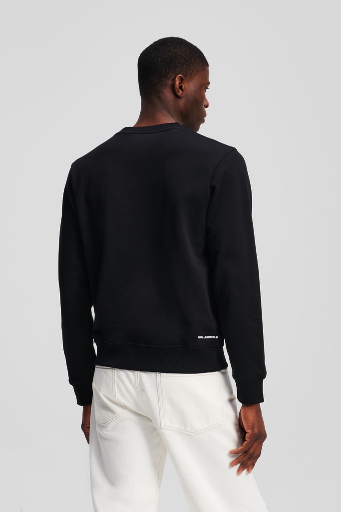 Karl Lagerfeld Round T-shirt Male BLACK 