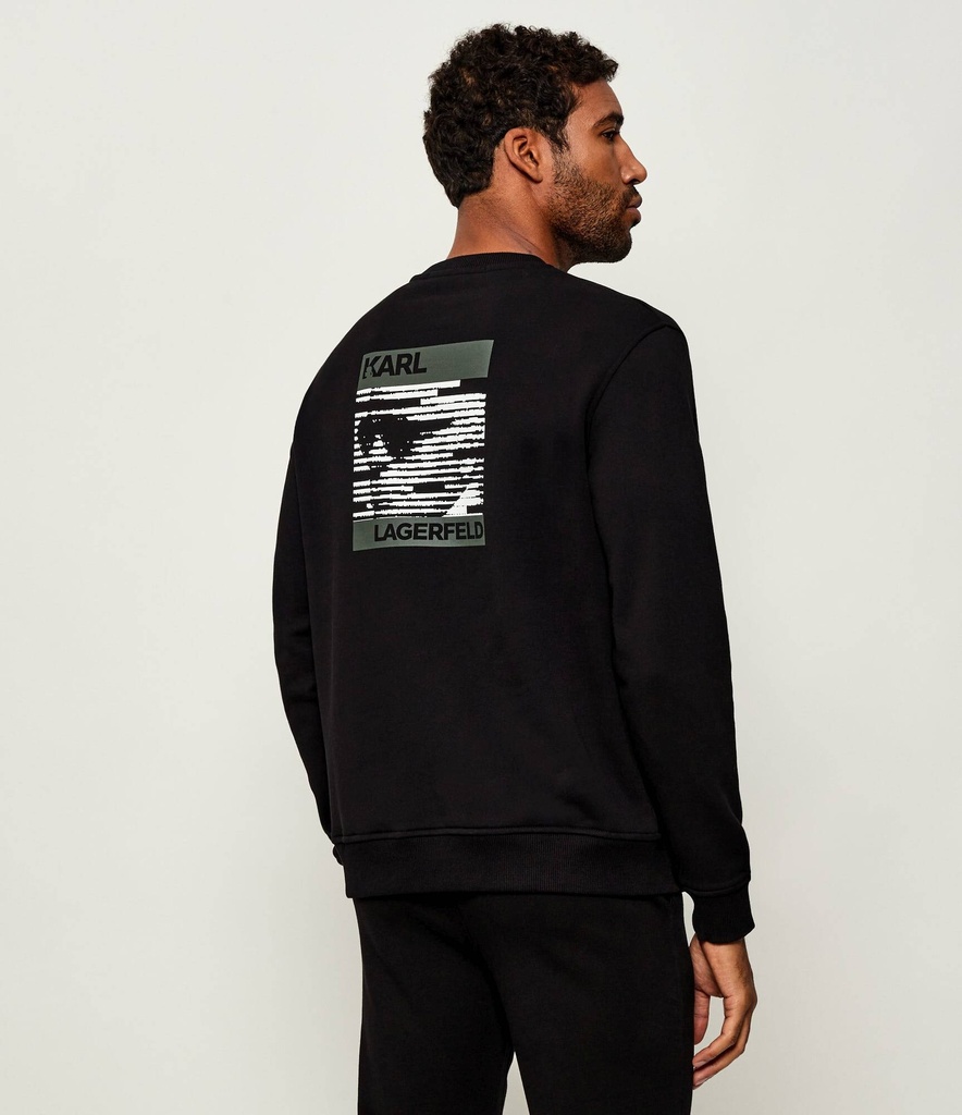 Karl Lagerfeld Cotton Sweat shirt Male BLACK