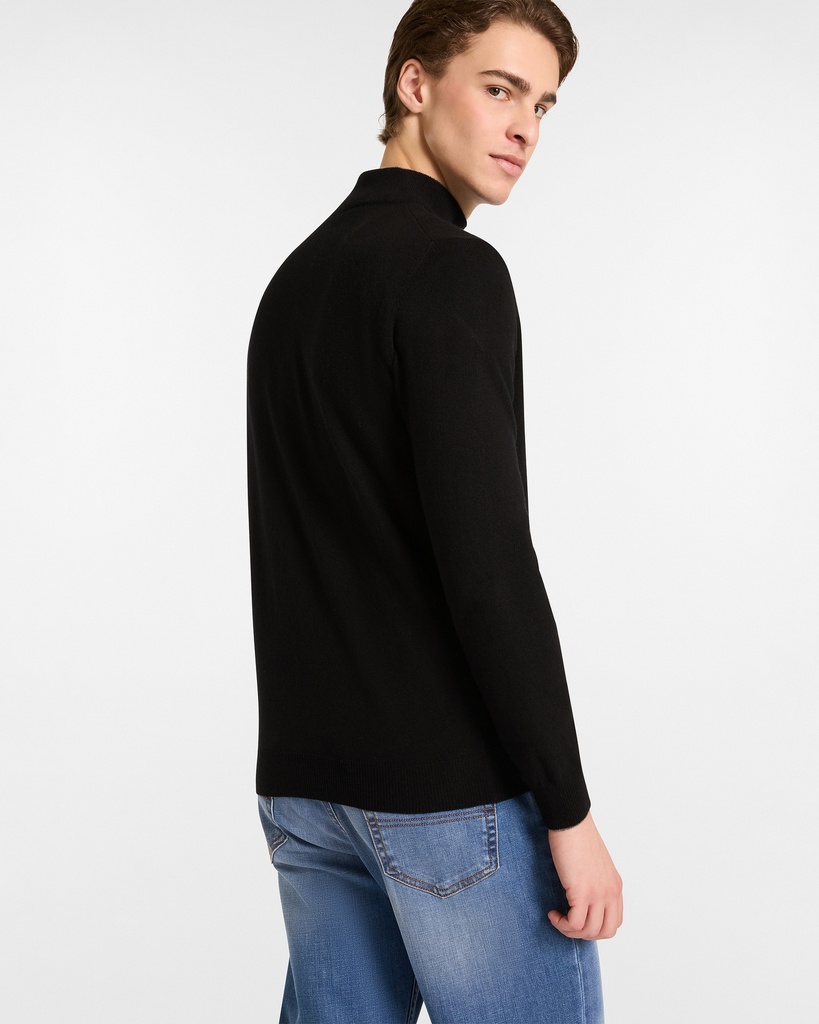 HARMONT&BLAINE Male KNIT HALF ZIPPER SWEATSHIRT