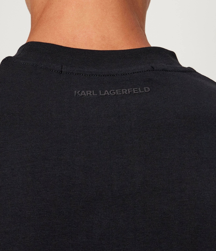 Karl Lagerfeld Round T-shirt Male NAVY