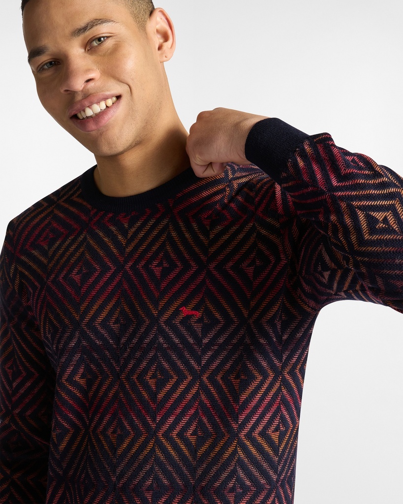 HARMONT&BLAINE Male KNIT SWEATSHIRT BLACK