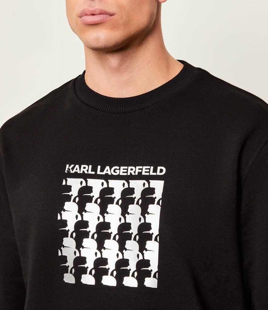 Karl Lagerfeld Cotton Sweat shirt Male BLACK