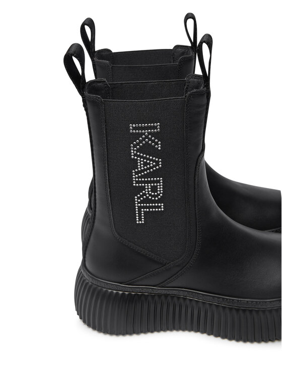 Karl Lagerfeld Leather Shoes Female BLACK