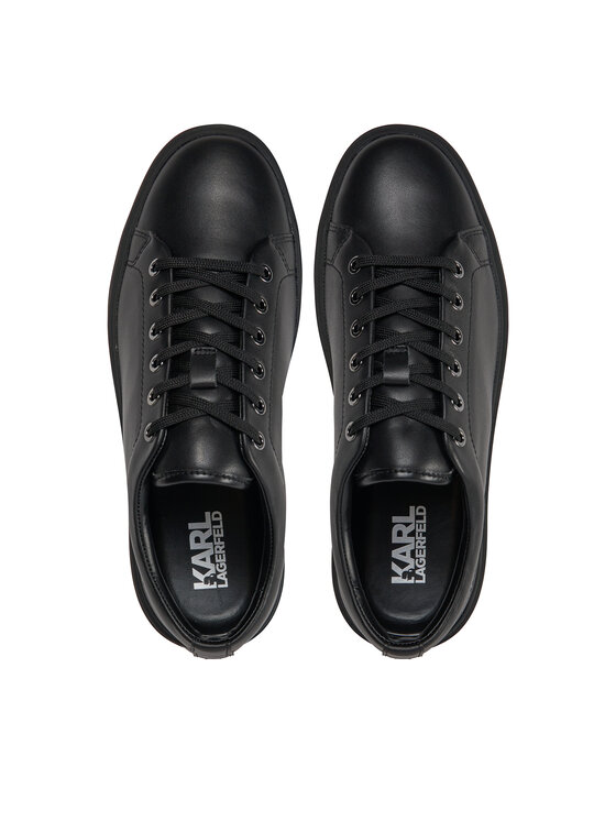 Karl Lagerfeld Leather Shoes Male BLACK