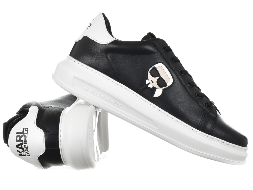 Karl Lagerfeld Leather Shoes Male BLACK