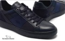 HARMONT&BLAINE Male SNEAKERS LEATHER  Shoes BLACK