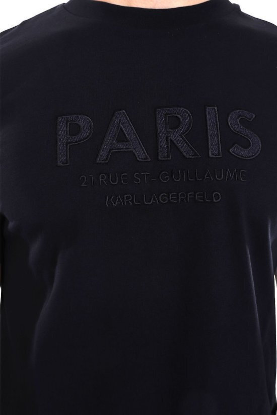 Karl Lagerfeld Round T-shirt Male NAVY