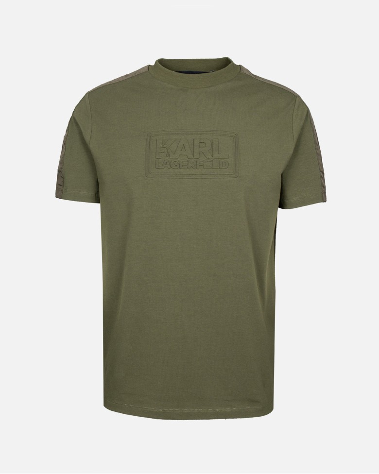 Karl Lagerfeld Round T-shirt Male OLIVE