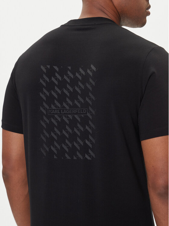 Karl Lagerfeld Round T-shirt Male BLACK