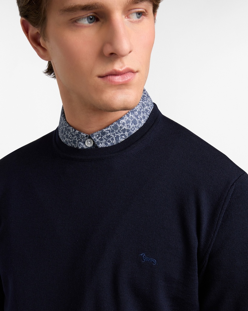 HARMONT&BLAINE Male KNIT SWEATSHIRT NAVY