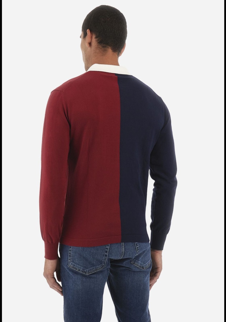 La Martina MalePolo Sweatshirt NAVY & Red