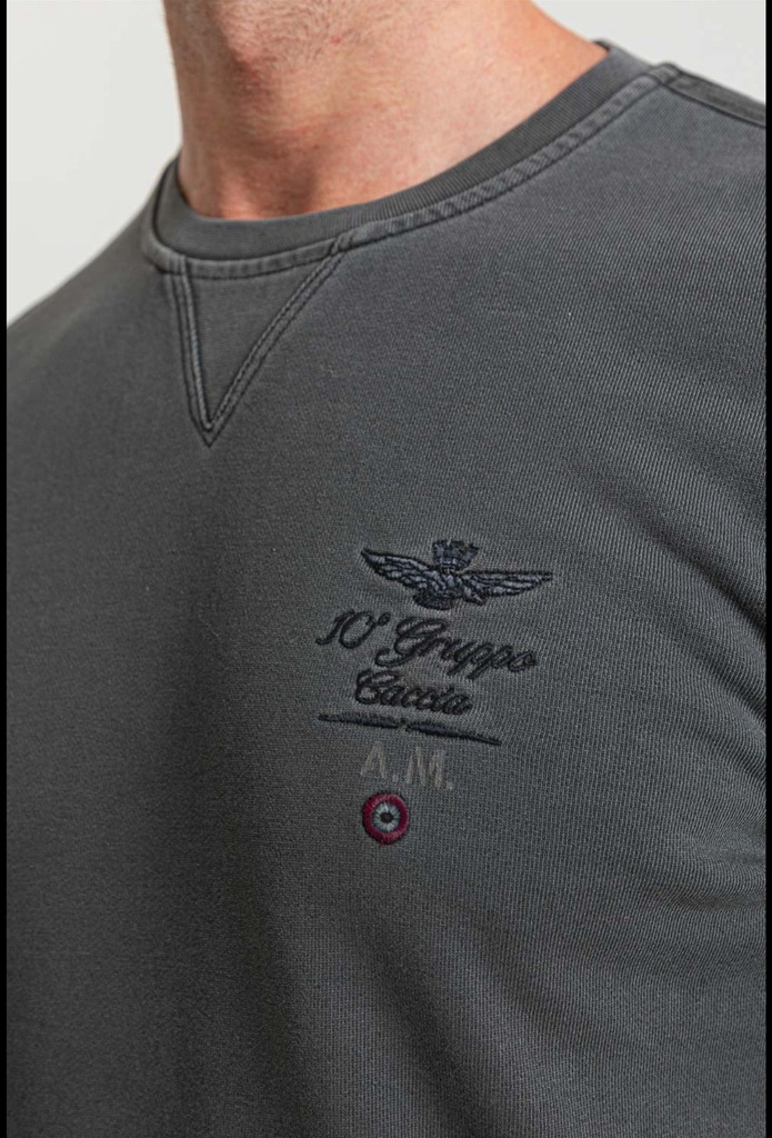 AERONAUTICA MILITARE Sweatshirt  Cotton Male BLACK