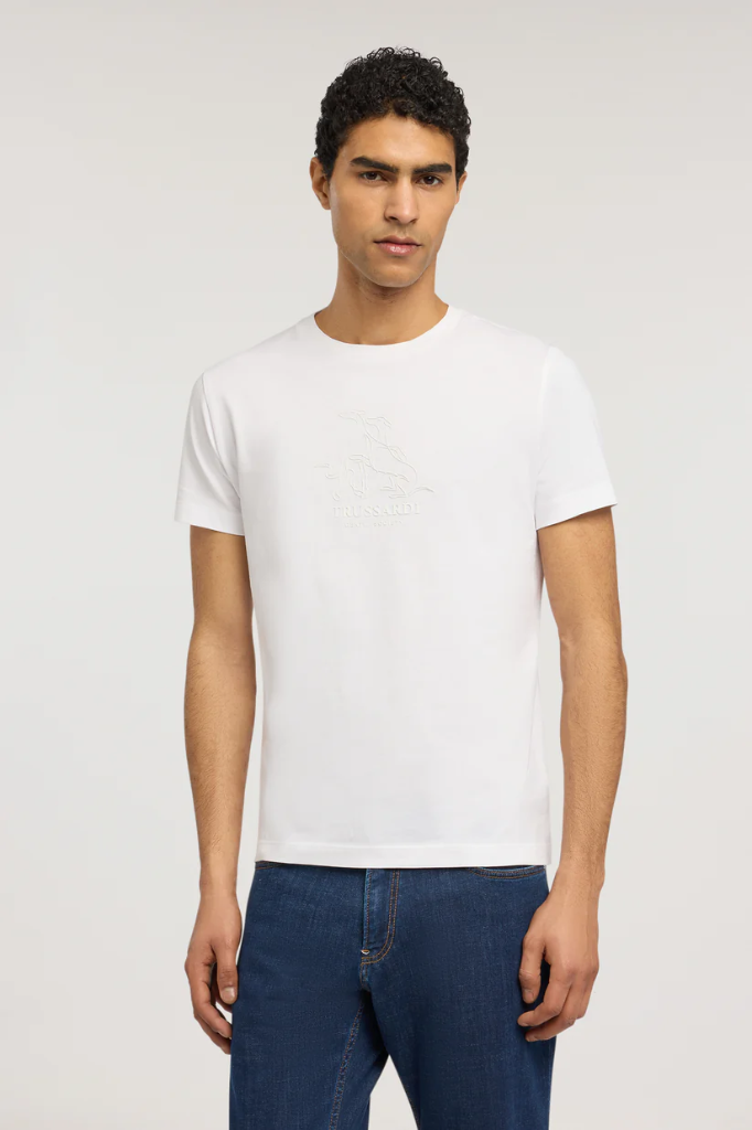 TRUSSARDI Regular Cotton T-Shirt Male