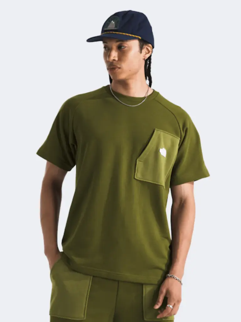 The North Face Bekerley California Pocket Men Lifestyle T-Shirt Forest Olive