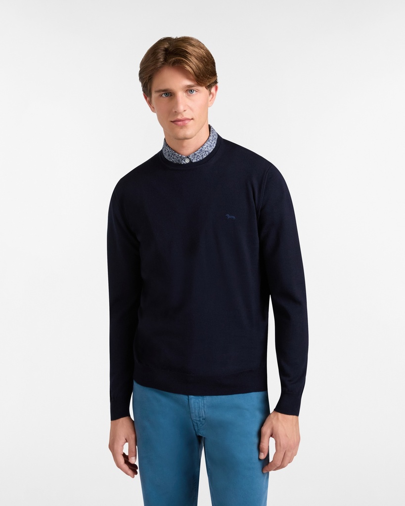 HARMONT&BLAINE Male KNIT SWEATSHIRT NAVY