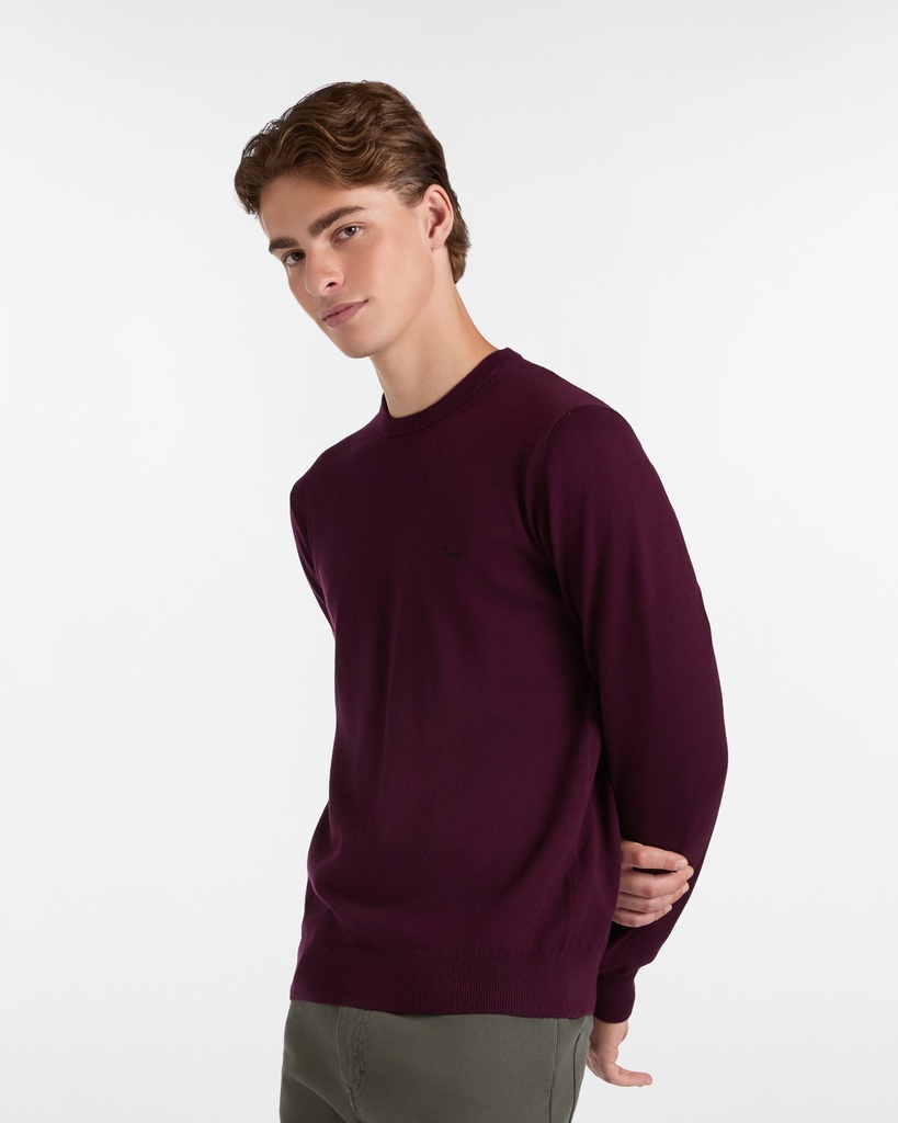 HARMONT&BLAINE Male KNIT HALF ZIPPER SWEATSHIRT BURGENDY