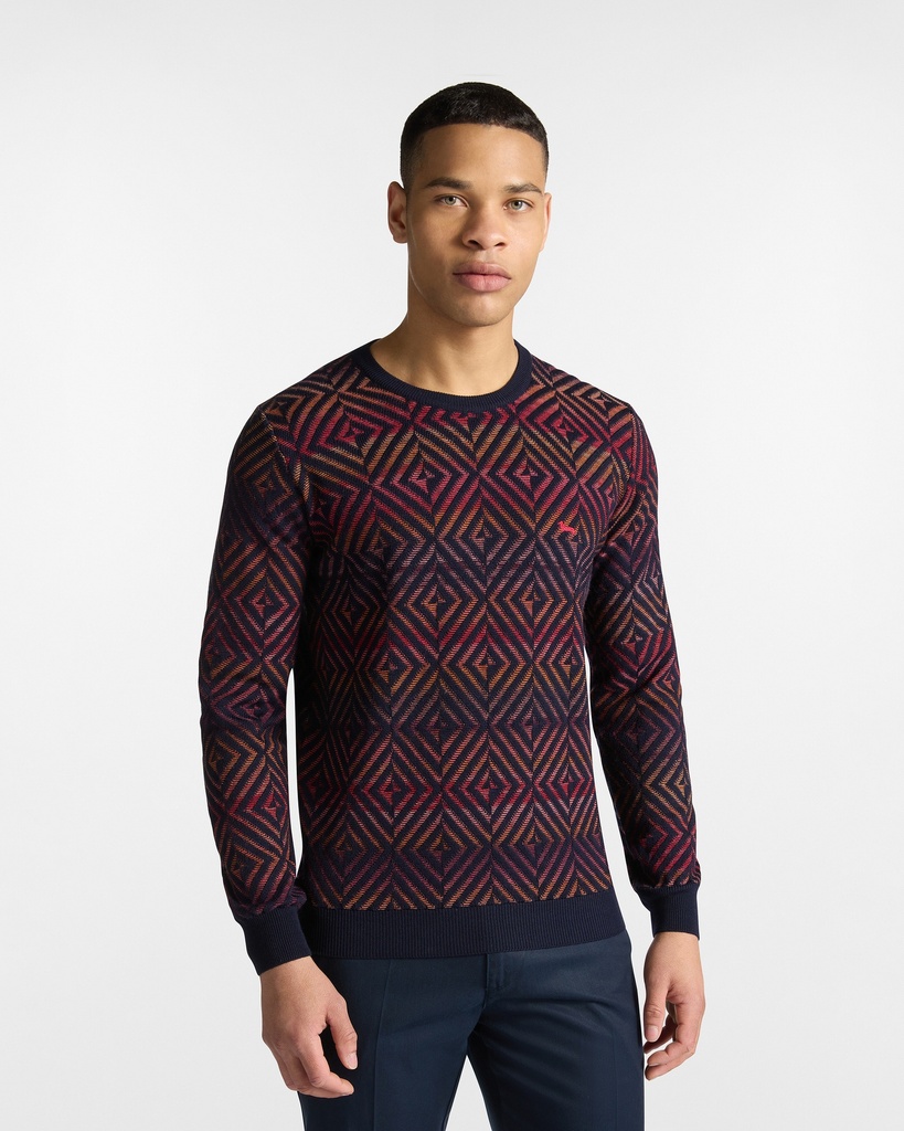 HARMONT&BLAINE Male KNIT SWEATSHIRT BLACK