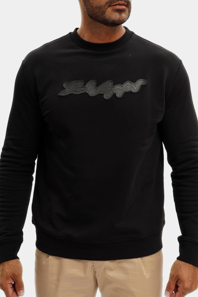 Karl Lagerfeld Cotton Sweat shirt Male BLACK