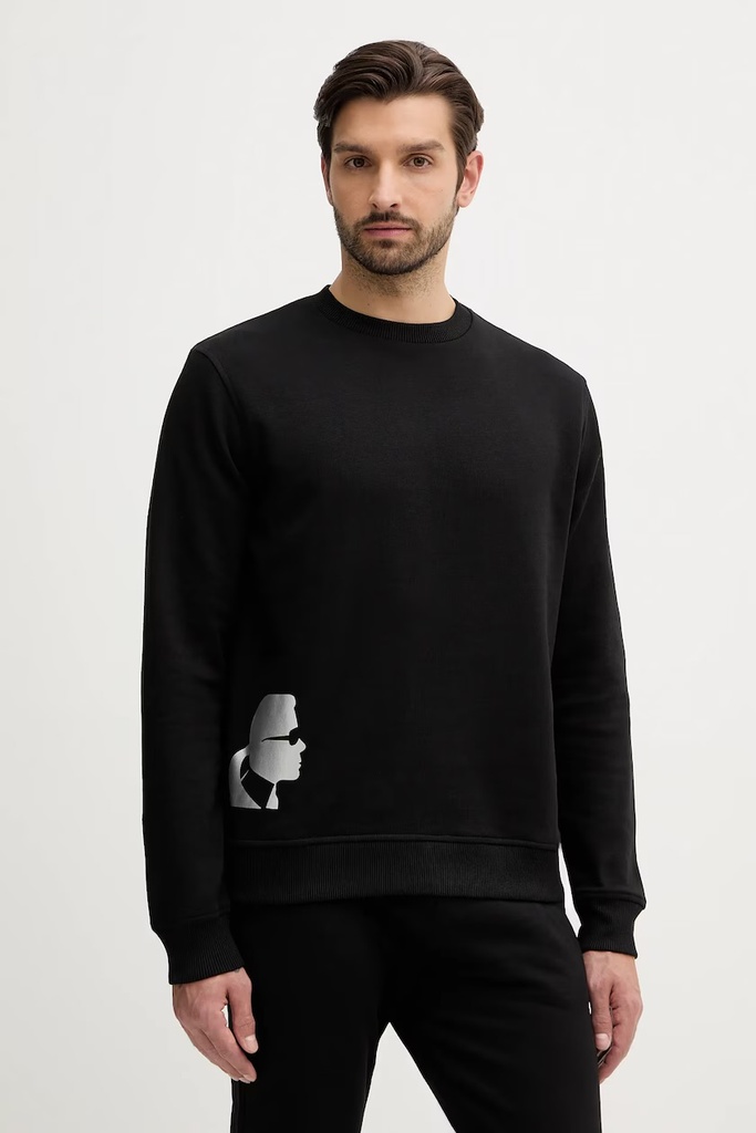 Karl Lagerfeld Cotton Sweat shirt Male BLACK