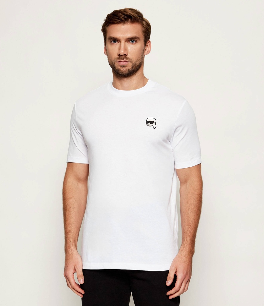 Karl Lagerfeld Round T-shirt Male WHITE