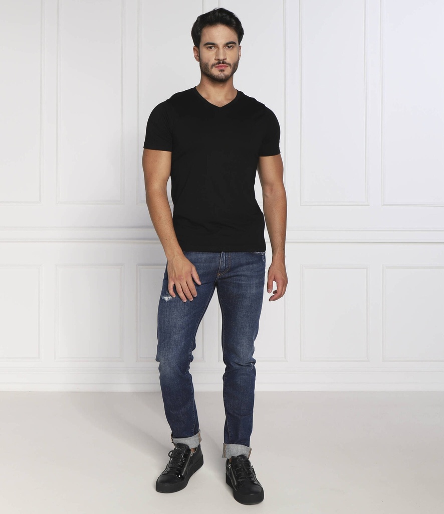 Karl Lagerfeld V-Neck T-shirt Male WHITE