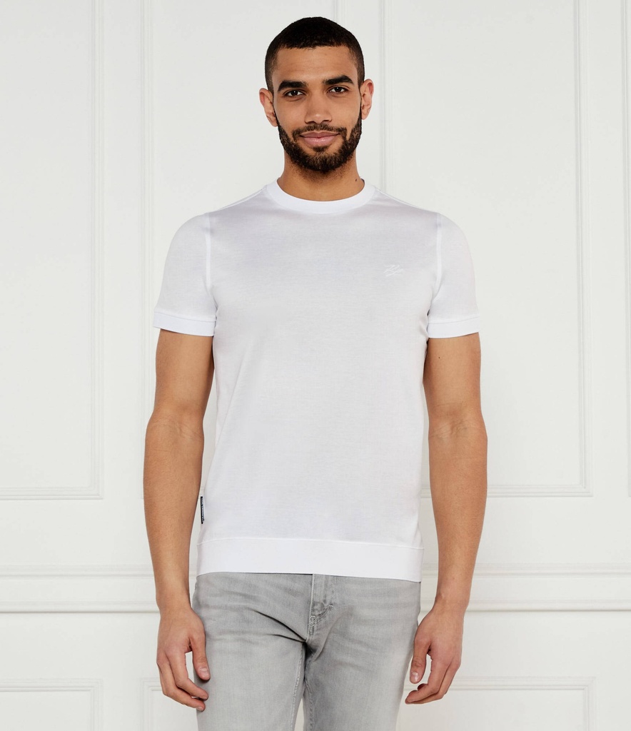 Karl Lagerfeld Round T-shirt Male WHITE