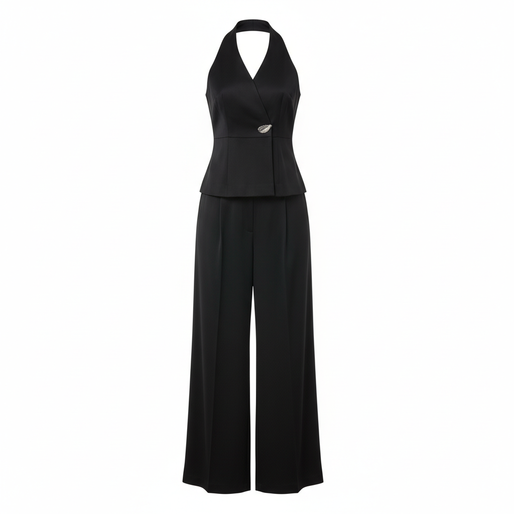 YAKE Vest&Pant Set  Female