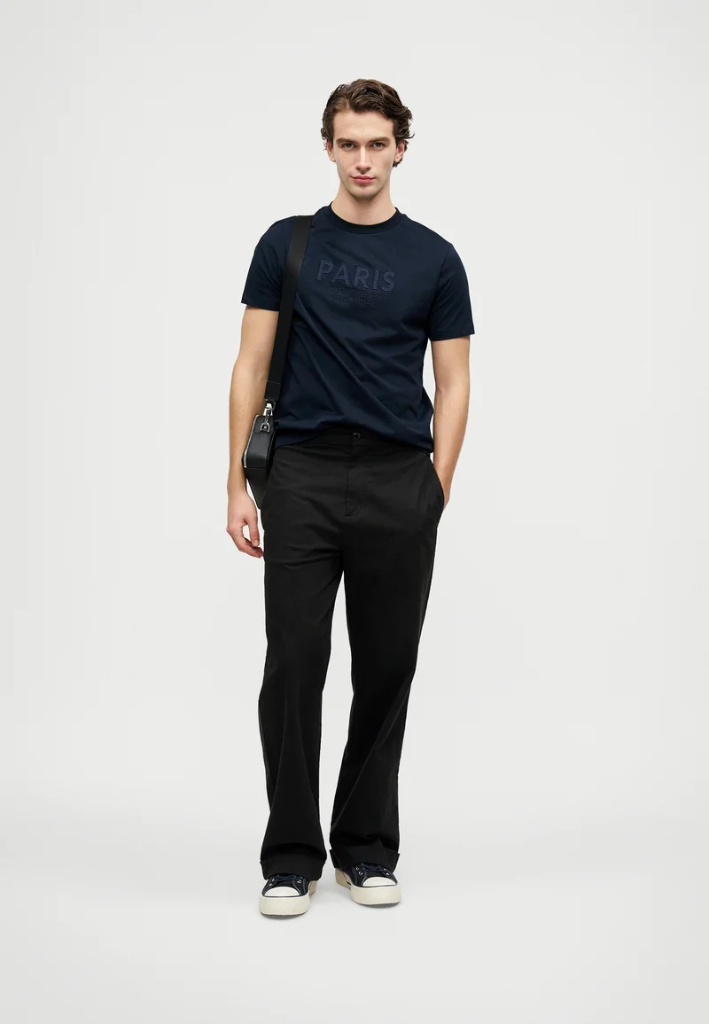 Karl Lagerfeld Round T-shirt Male NAVY