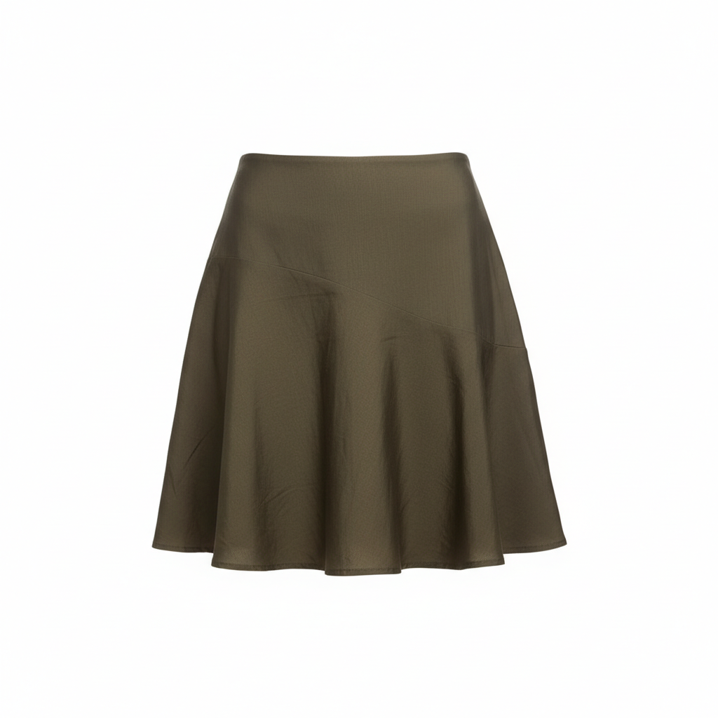 QUZU Silk Skirt  Female