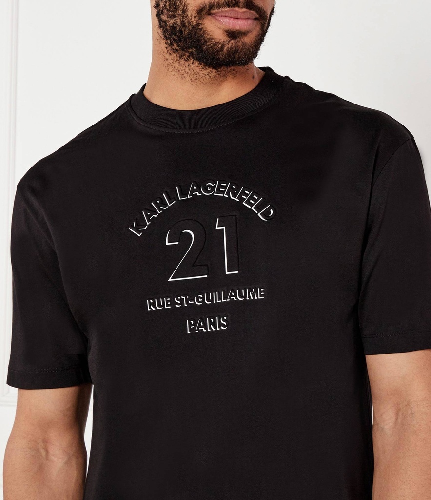 Karl Lagerfeld Round T-shirt Male WHITE