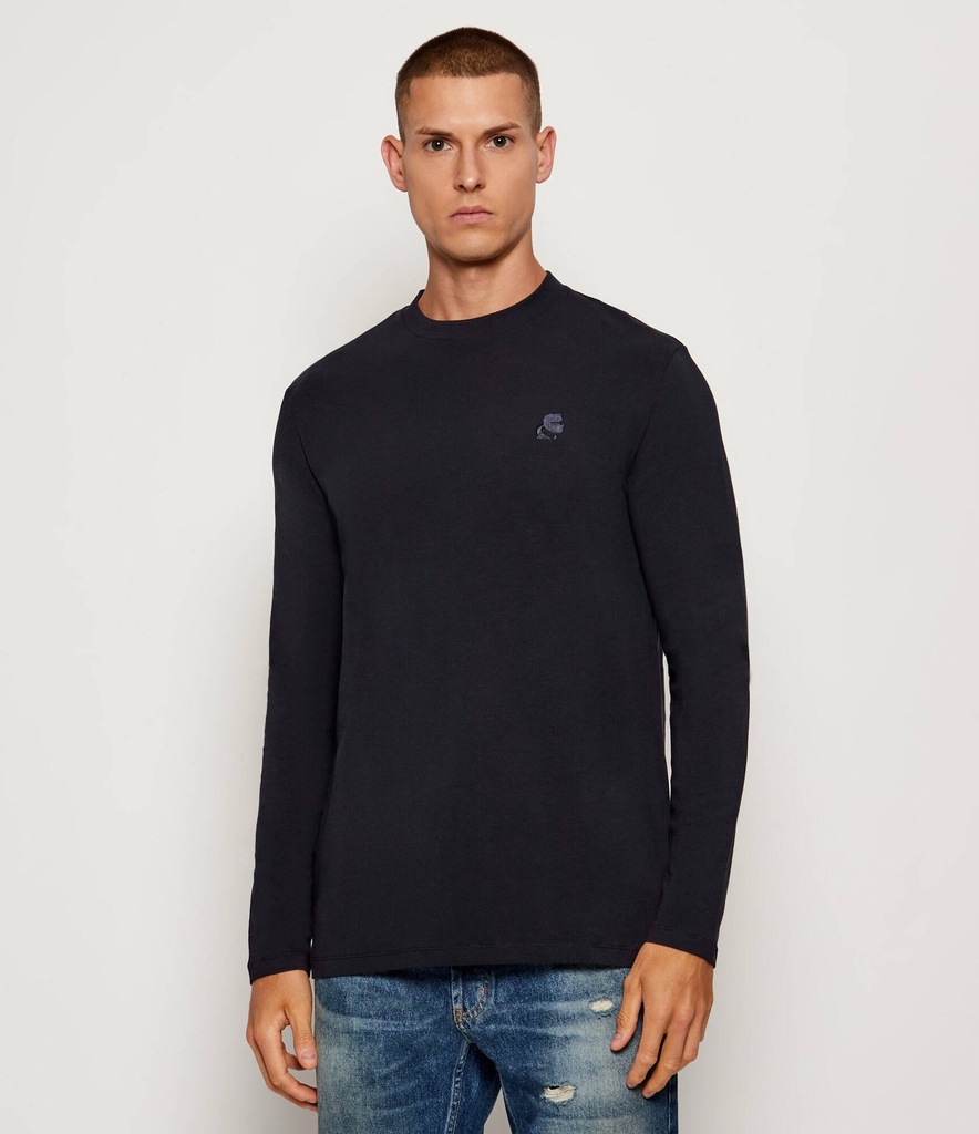 Karl Lagerfeld Round T-shirt Male NAVY