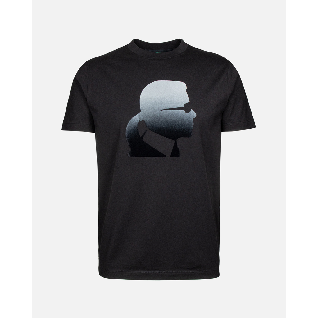 Karl Lagerfeld Round T-shirt Male BLACK