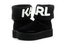 Karl Lagerfeld Leather Shoes Female BLACK