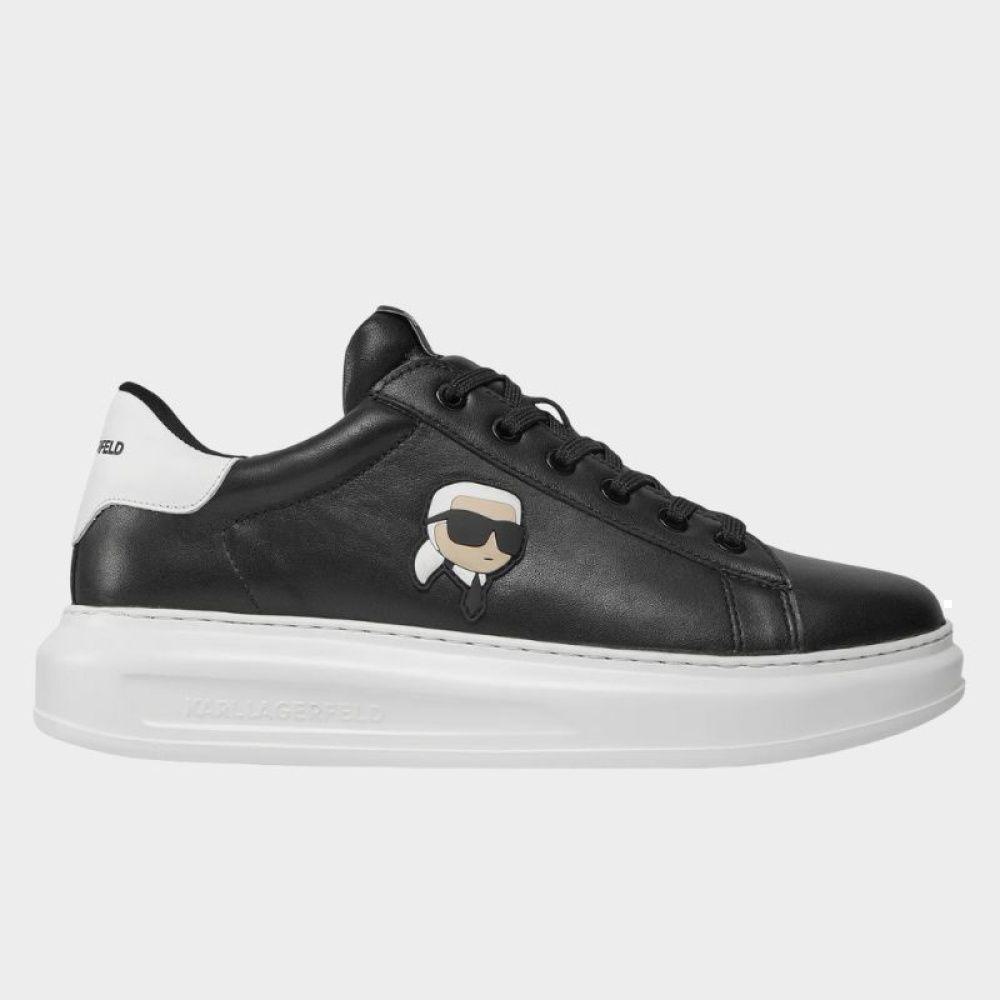 Karl Lagerfeld Leather Shoes Male BLACK