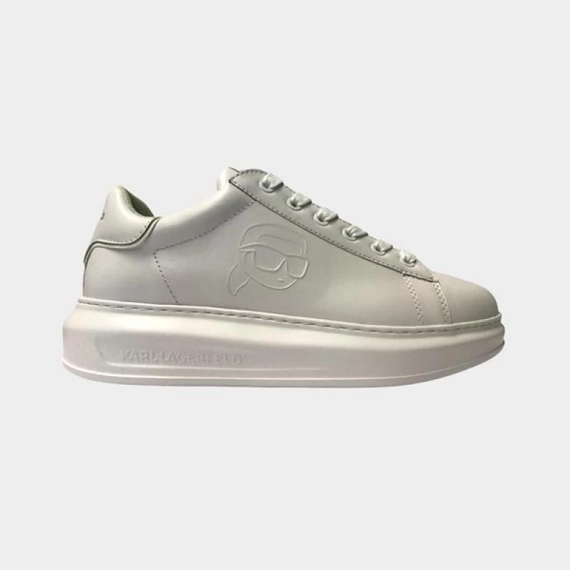 Karl Lagerfeld Leather Shoes Male WHITE